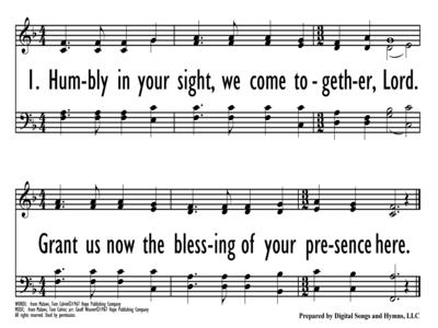 HUMBLY IN YOUR SIGHT-ppt