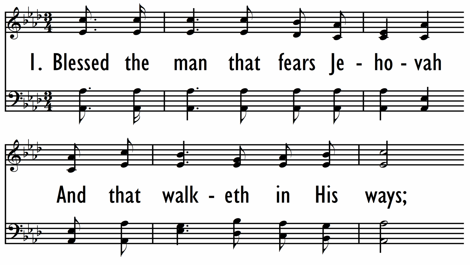 PSALM 128 (Blessed the man that fears Jehovah)-ppt