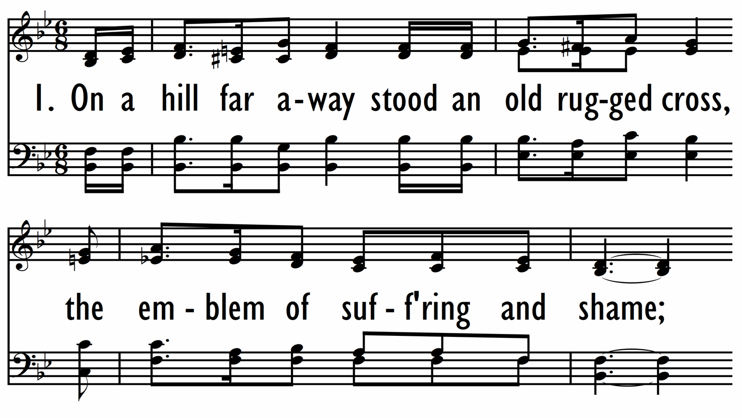 ON A HILL FAR AWAY (The Old Rugged Cross)-ppt