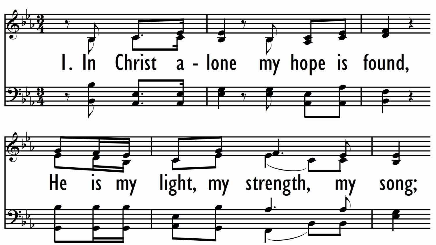IN CHRIST ALONE - 4 part-ppt
