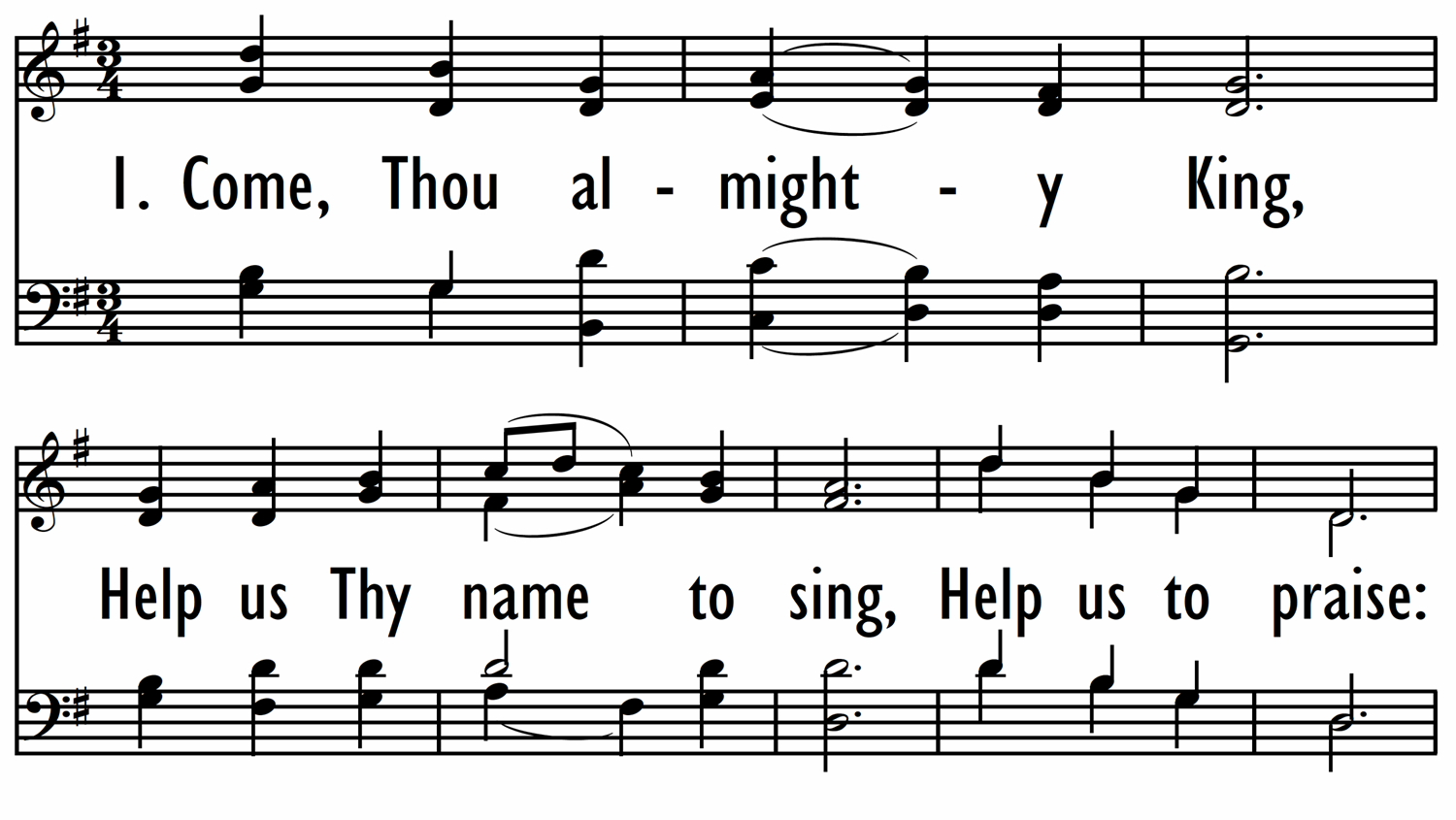 COME, THOU ALMIGHTY KING-ppt