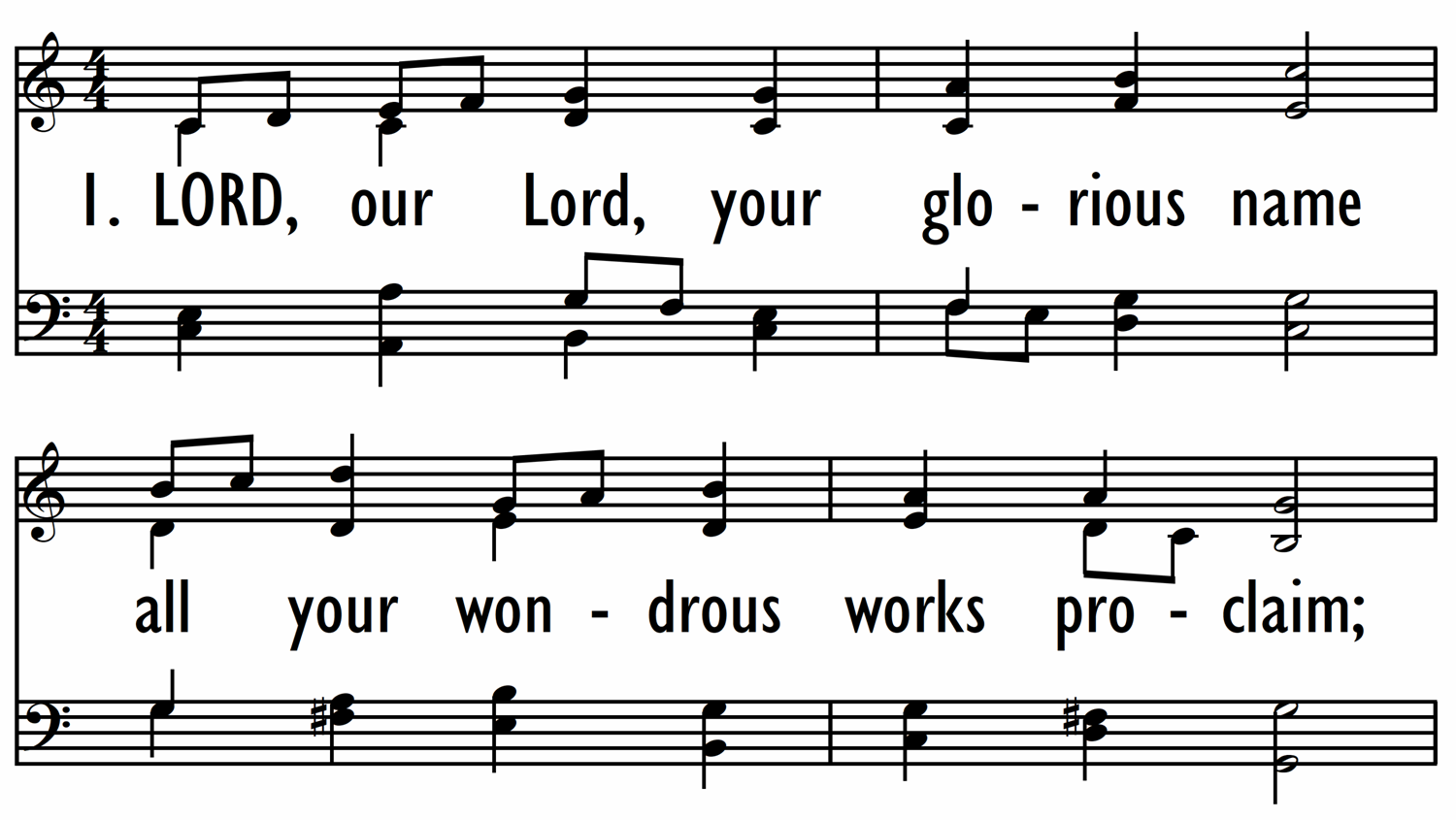 LORD, OUR LORD, YOUR GLORIOUS NAME-ppt