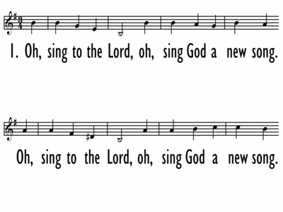 O SING TO THE LORD - Lead Line-ppt