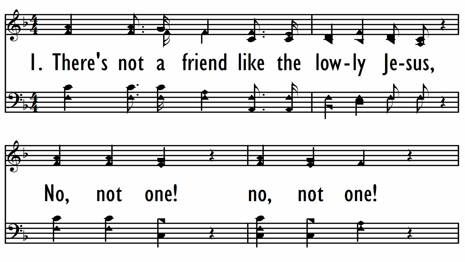 NO, NOT ONE - Shape Notes-ppt