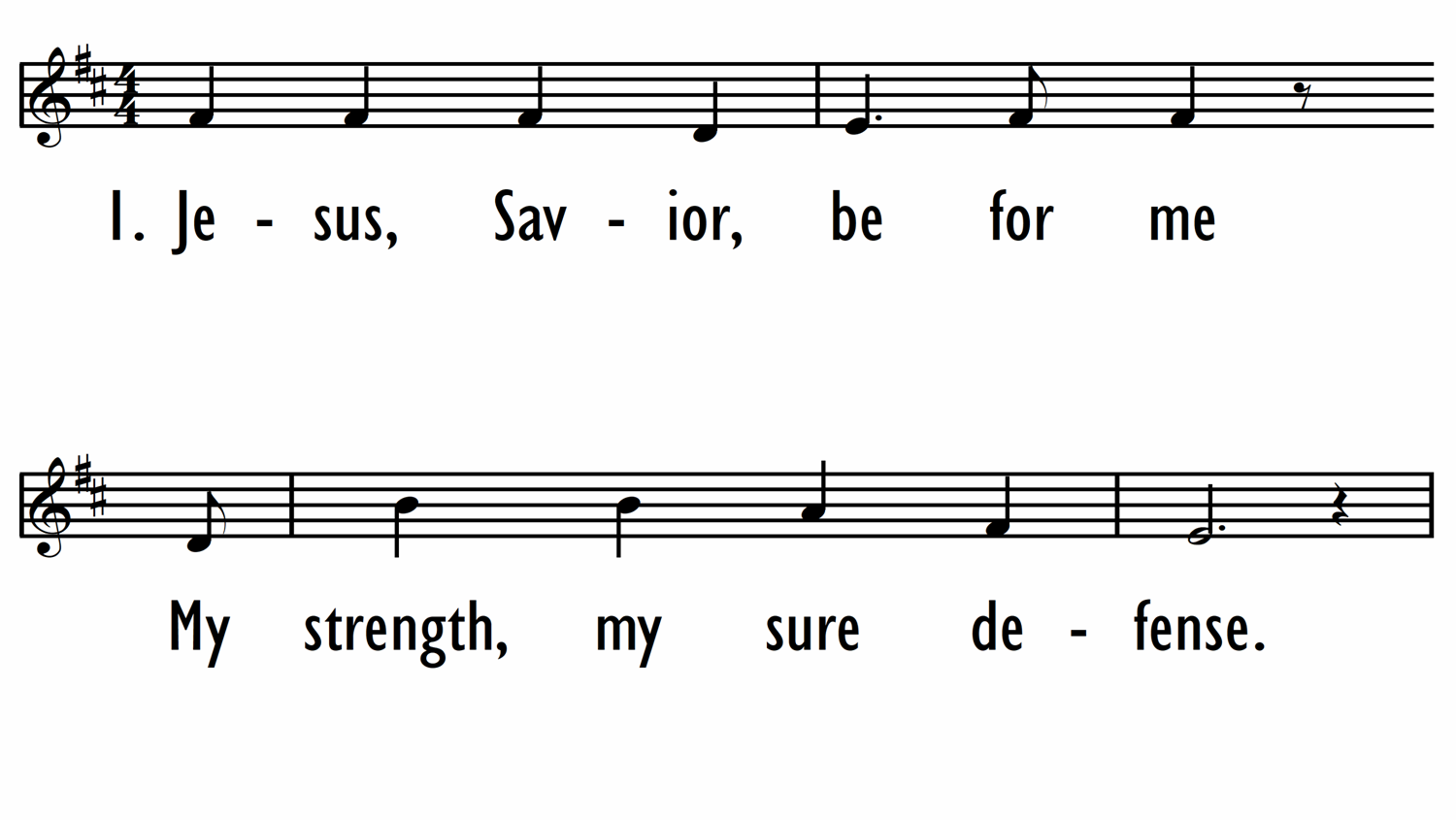 JESUS, SAVIOR - Lead Line-ppt