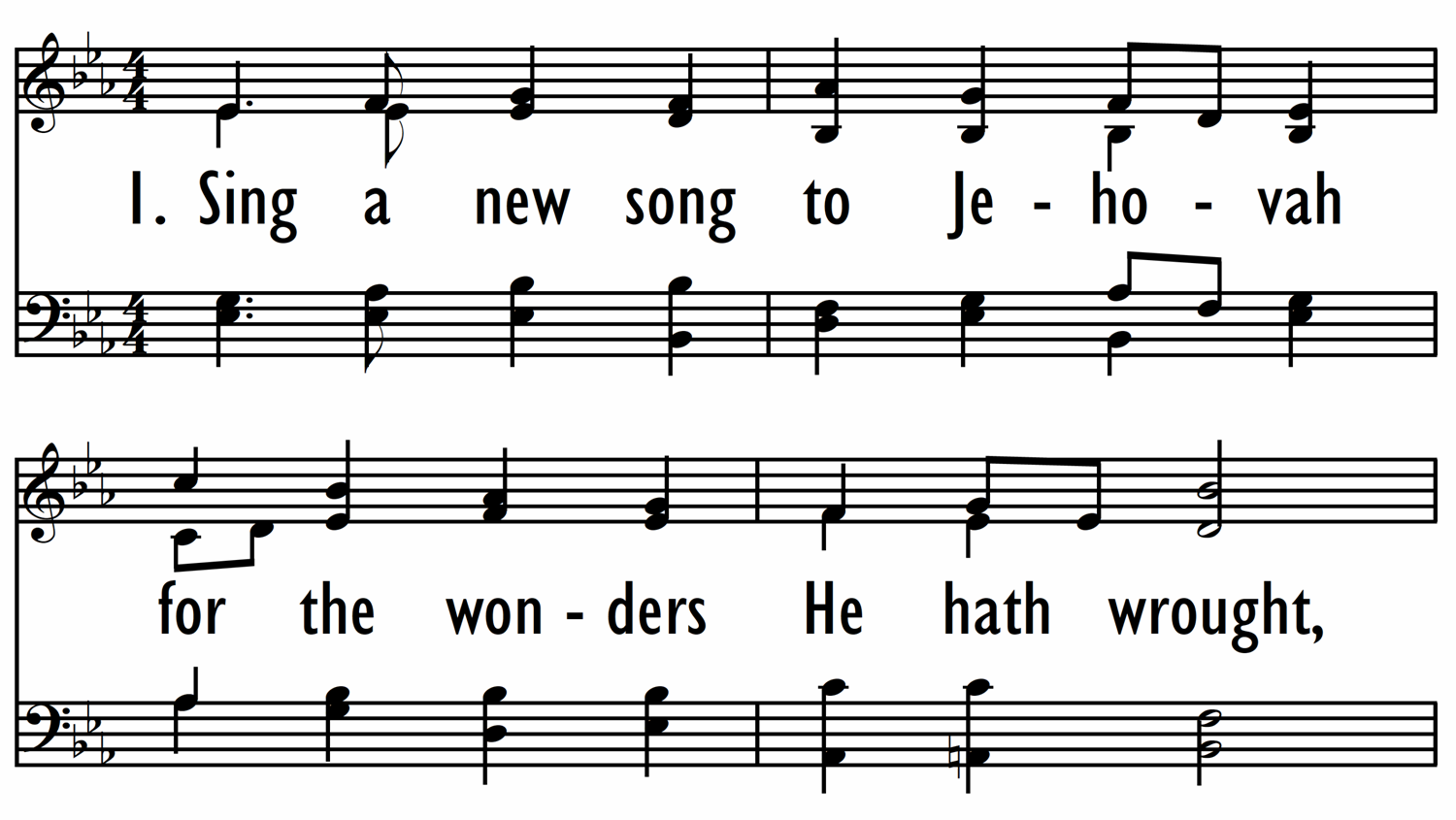 SING A NEW SONG TO JEHOVAH-ppt