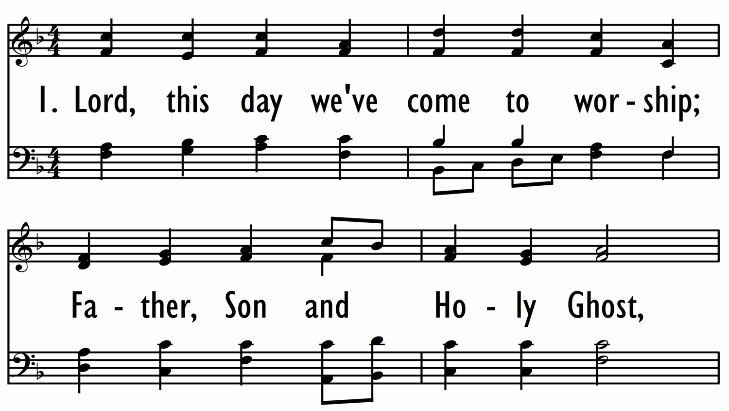 LORD, THIS DAY WE'VE COME TO WORSHIP-ppt