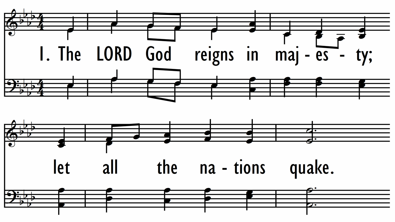 THE LORD GOD REIGNS IN MAJESTY-ppt