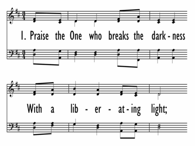 PRAISE THE ONE WHO BREAKS THE DARKNESS-ppt