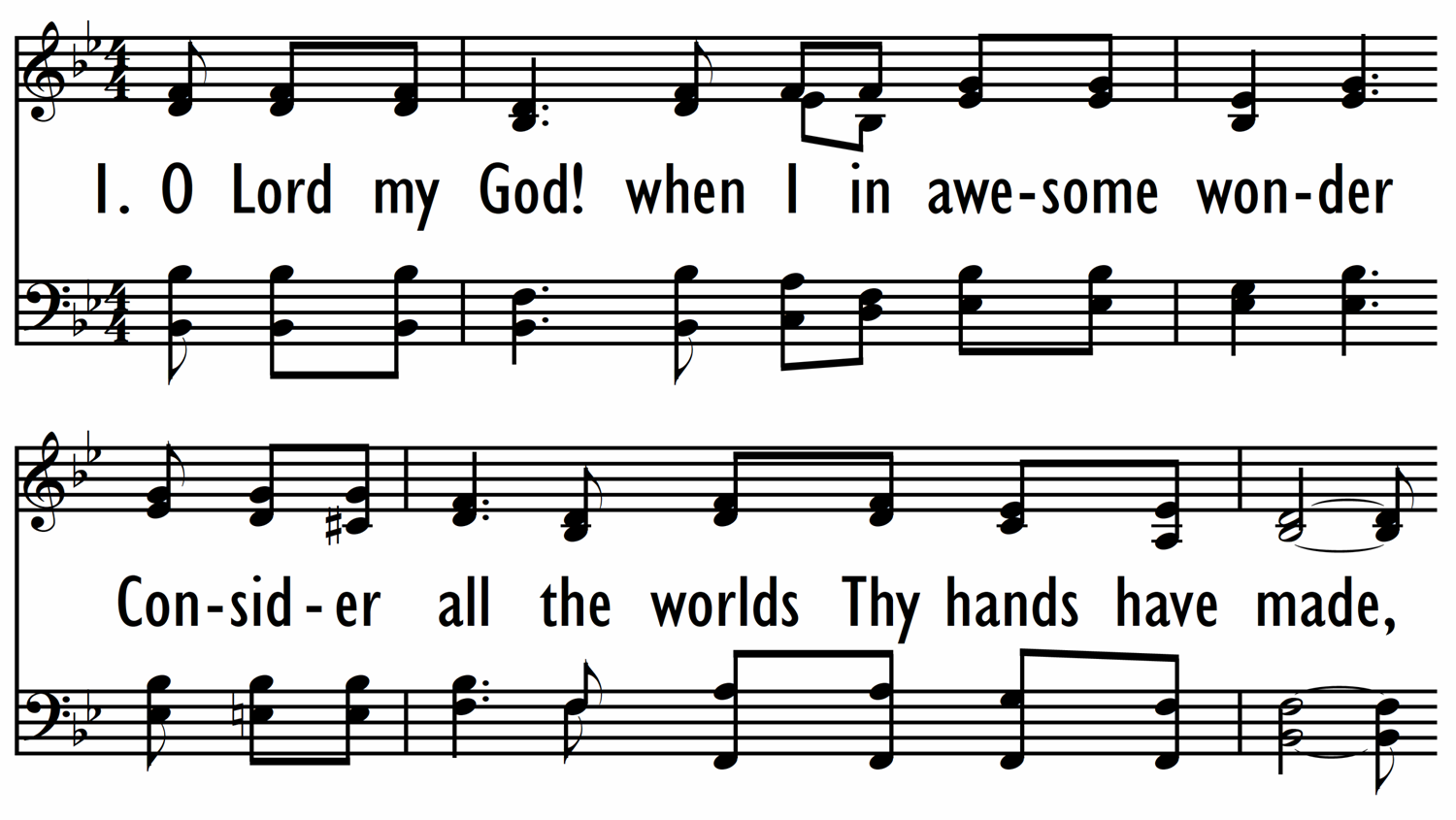 HOW GREAT THOU ART (English only)-ppt