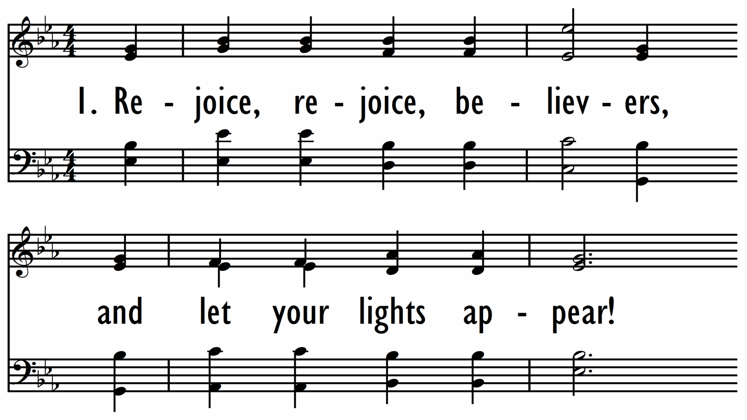 REJOICE, REJOICE, BELIEVERS-ppt