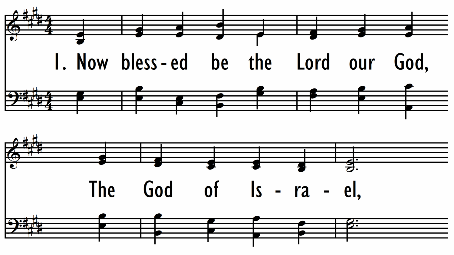 NOW BLESSED BE THE LORD OUR GOD-ppt