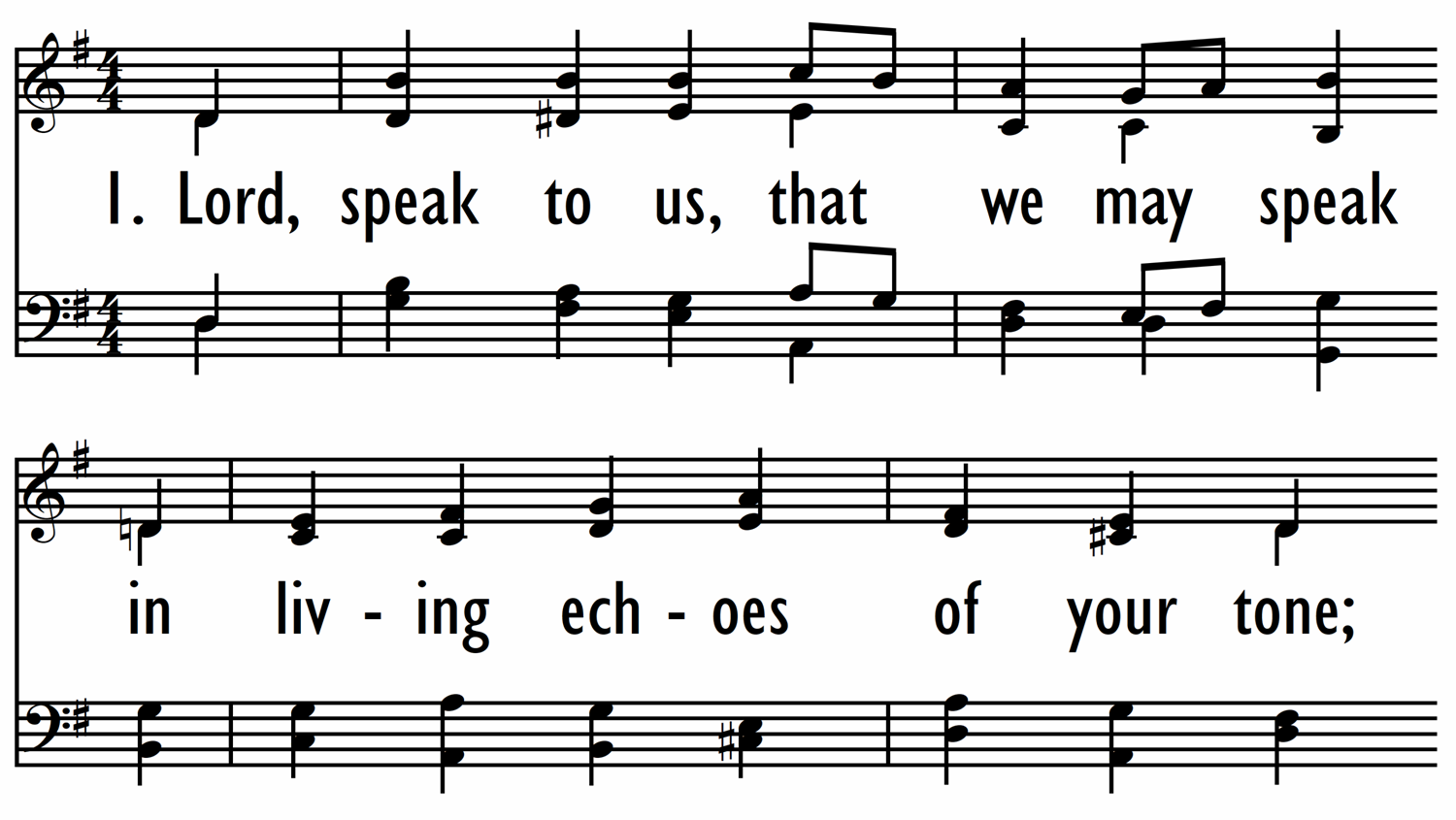 LORD SPEAK TO US, THAT WE MAY SPEAK-ppt
