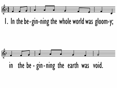 IN THE BEGINNING - Lead Line-ppt