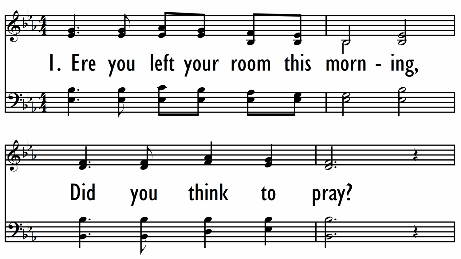DID YOU THINK TO PRAY?-ppt
