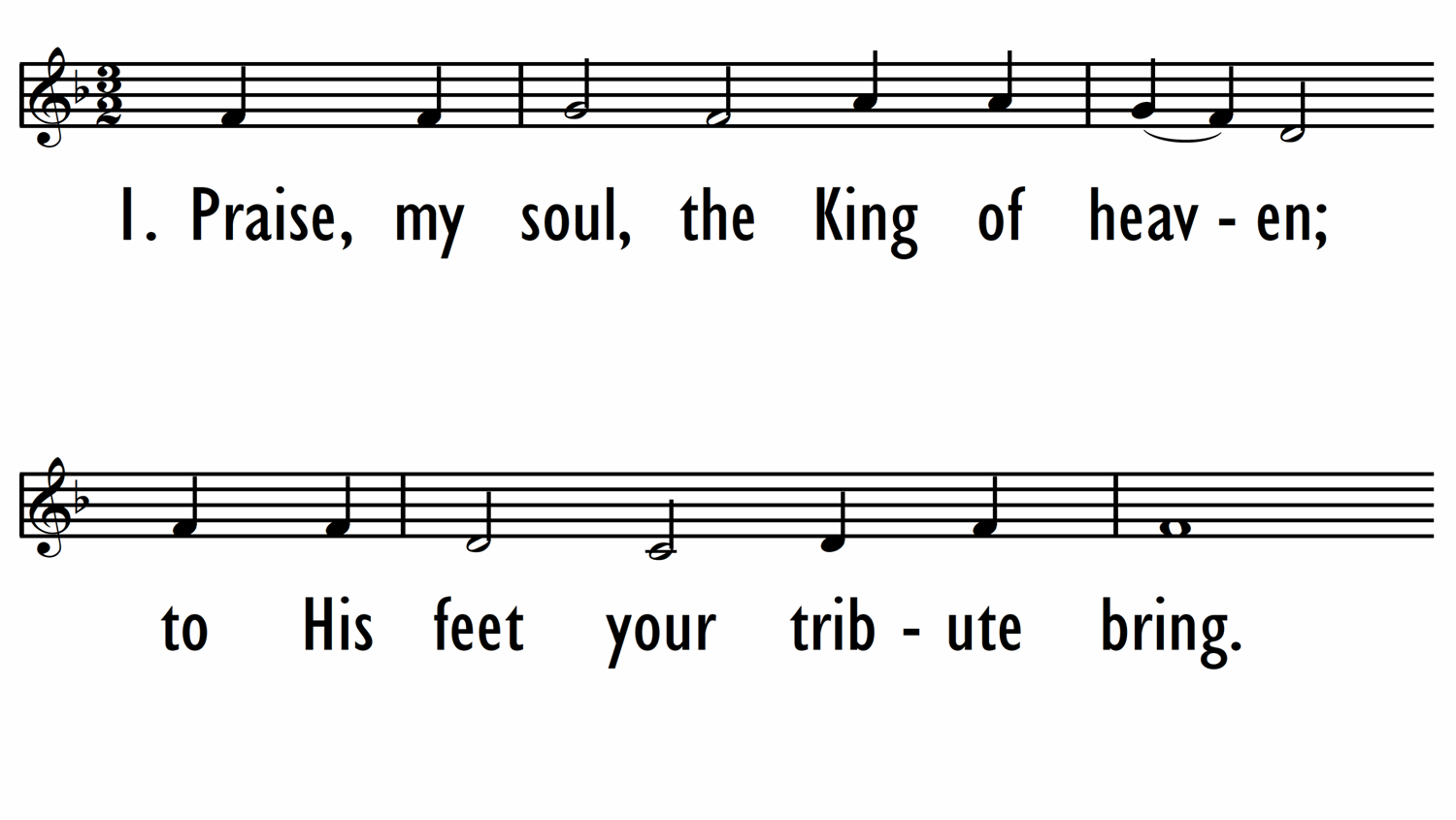 PRAISE, MY SOUL, THE KING OF HEAVEN-ppt