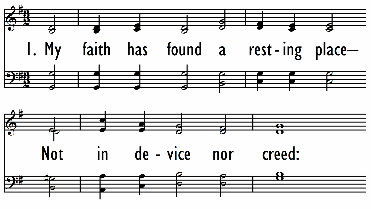 MY FAITH HAS FOUND A RESTING PLACE-ppt