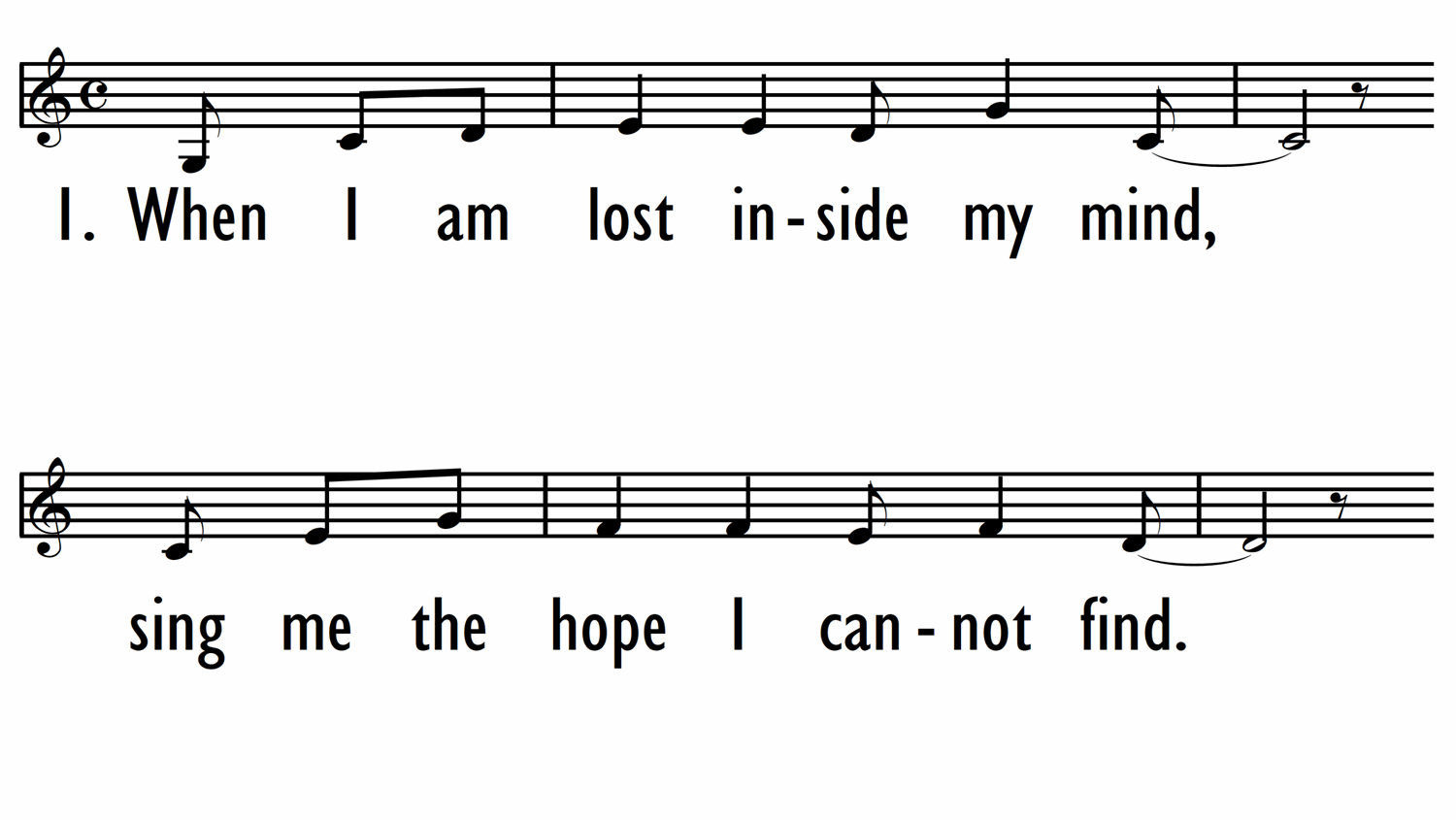 SING OVER ME - Lead Line-ppt