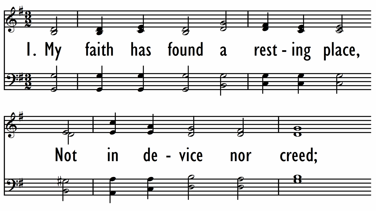 MY FAITH HAS FOUND A RESTING PLACE-ppt