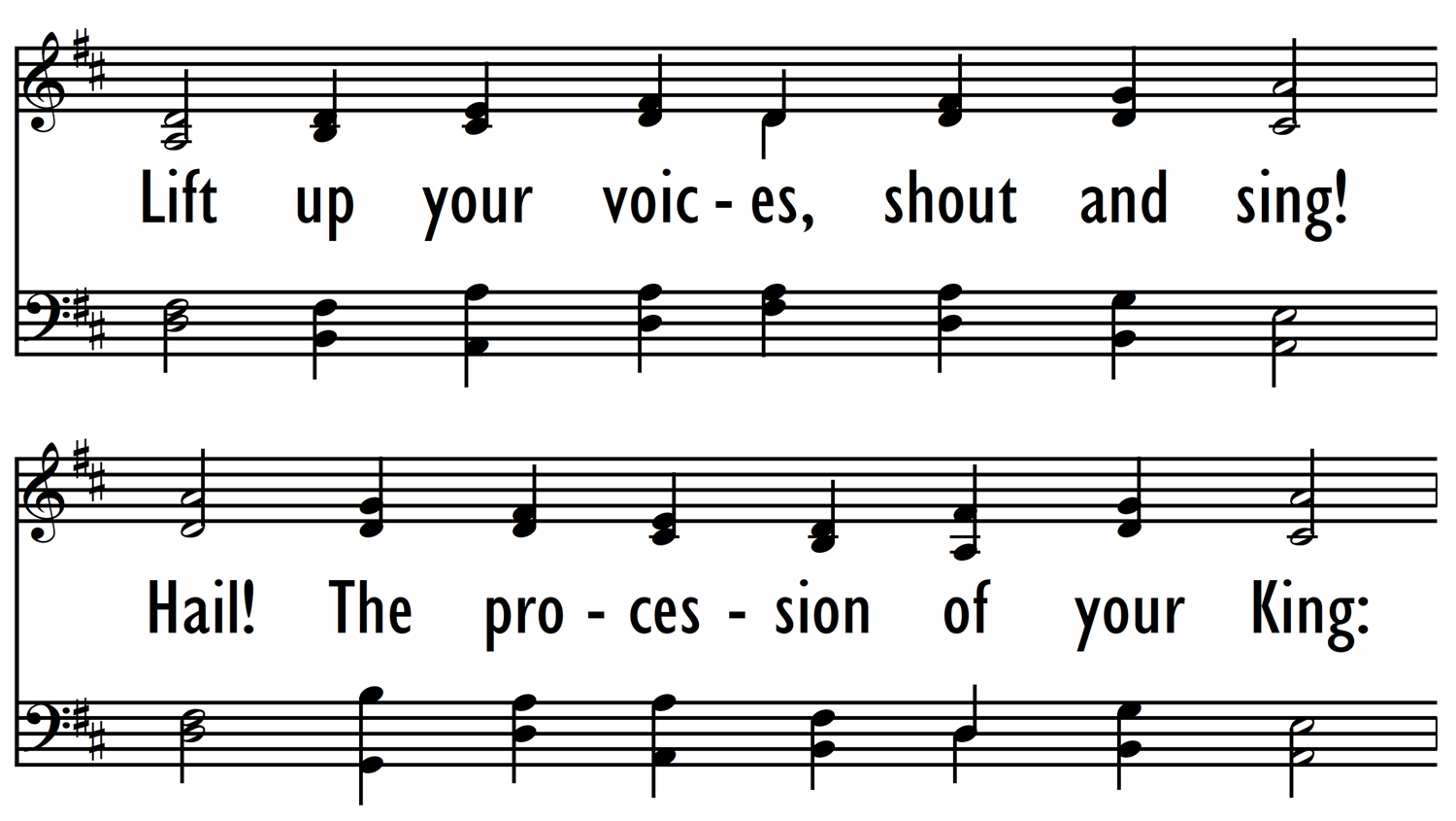 LIFT UP YOUR VOICES - Lead Line and 4 part-ppt