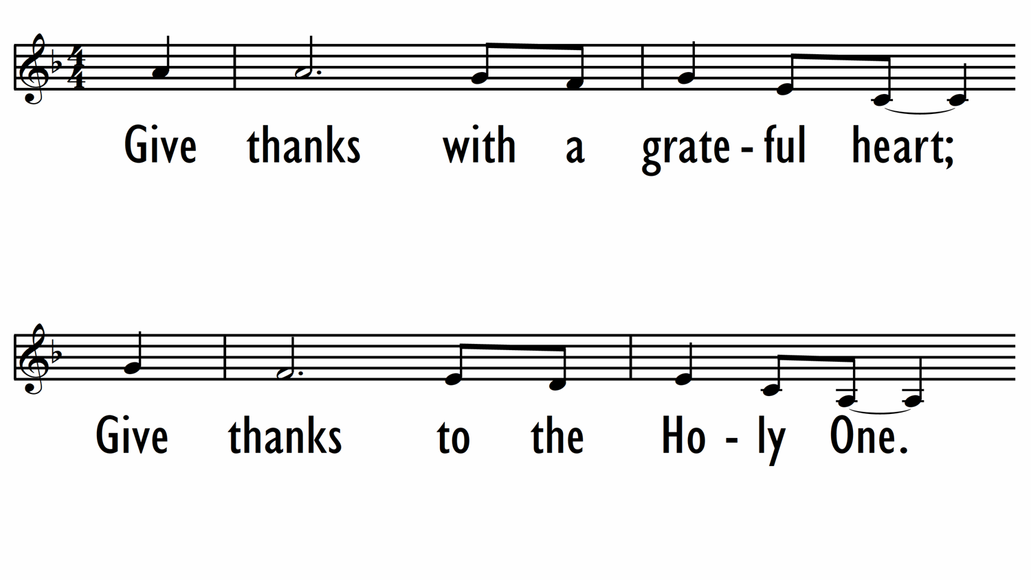 GIVE THANKS - Lead Line-ppt