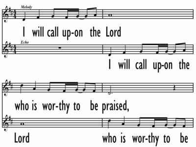 I WILL CALL UPON THE LORD - Lead Line-ppt