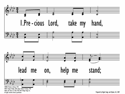 PRECIOUS LORD, TAKE MY HAND-ppt