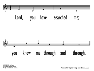 PSALM 139:1-18, 23-24 - A Responsorial Setting-ppt