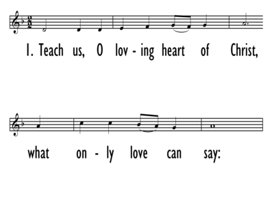 TEACH US O LOVING HEART OF CHRIST - Lead Line-ppt