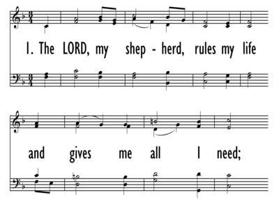 THE LORD, MY SHEPHERD, RULES MY LIFE-ppt