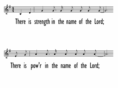IN THE NAME OF THE LORD - Lead Line-ppt