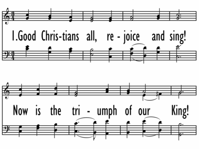 GOOD CHRISTIANS ALL, REJOICE AND SING! | Digital Songs & Hymns