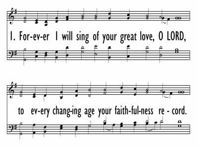 Forever I Will Sing Of Your Great Love O Lord Digital Songs Hymns