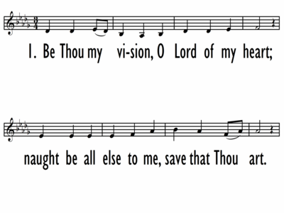 BE THOU MY VISION - Lead line-ppt