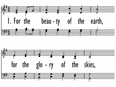 FOR THE BEAUTY OF THE EARTH - with Descant-ppt