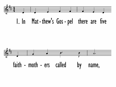 IN MATTHEW'S GOSPEL THERE ARE FIVE - Lead Line-ppt