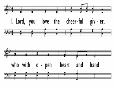 Lord You Love The Cheerful Giver Digital Songs Hymns