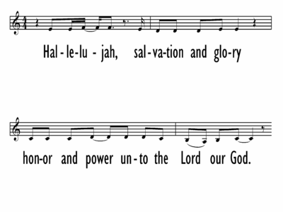 HALLELUJAH, SALVATION AND GLORY - Lead Line-ppt