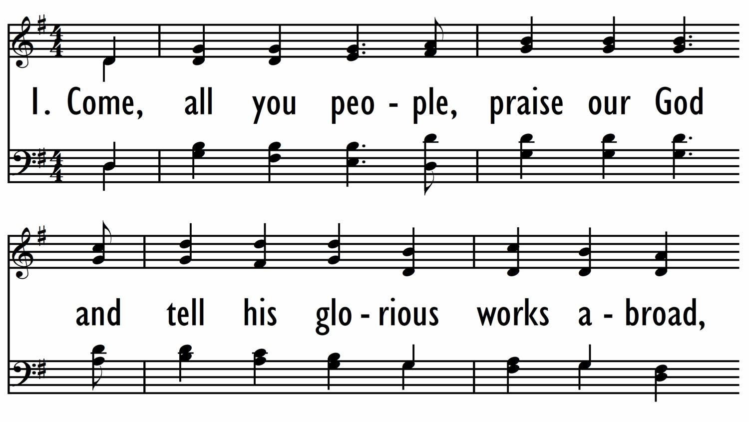 COME, ALL YOU PEOPLE, PRAISE OUR GOD-ppt