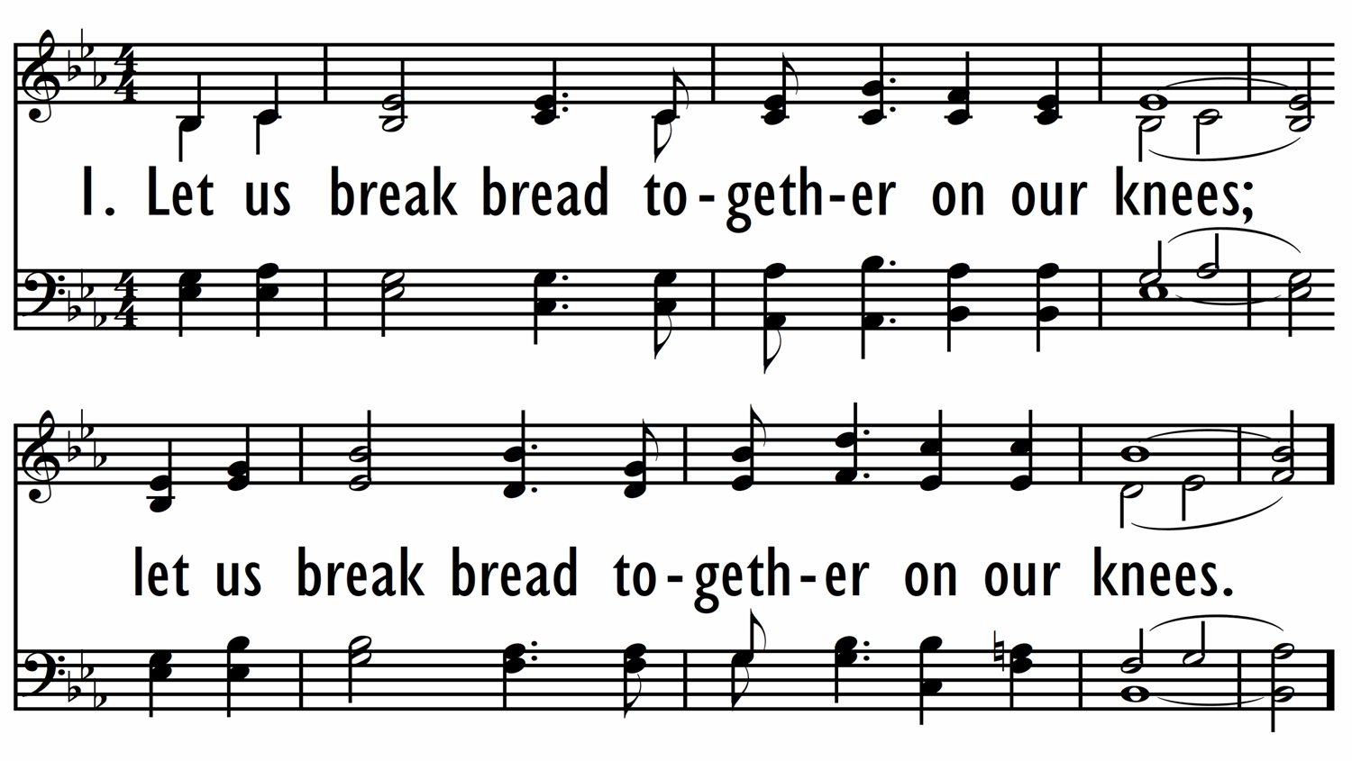 LET US BREAK BREAD TOGETHER-ppt