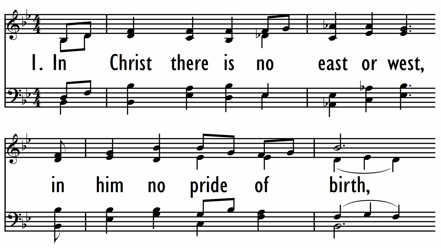 IN CHRIST THERE IS NO EAST OR WEST-ppt