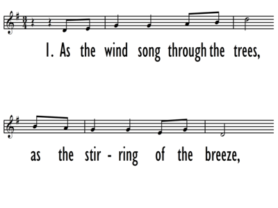 AS THE WIND SONG - Lead Line-ppt
