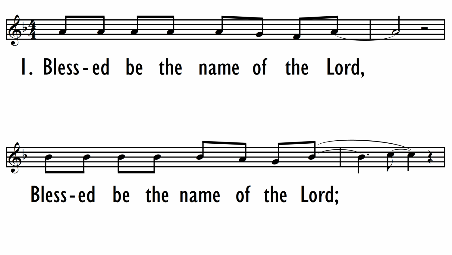 THE NAME OF THE LORD - Lead Line-ppt