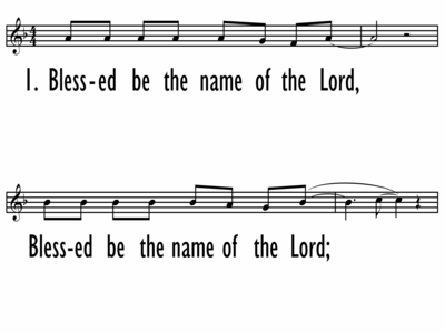 THE NAME OF THE LORD - Lead Line-ppt