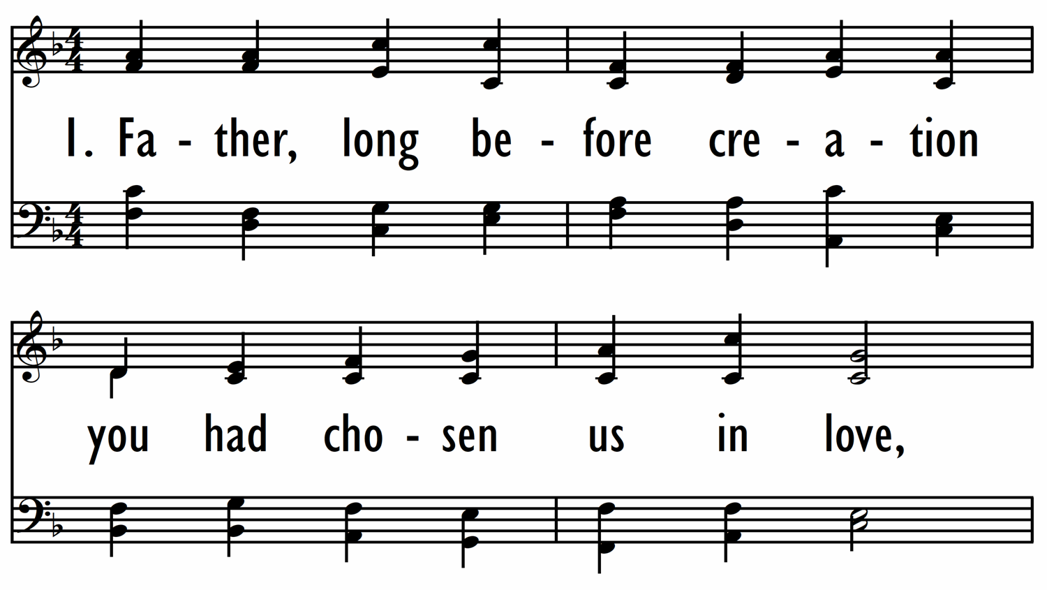 FATHER, LONG BEFORE CREATION-ppt