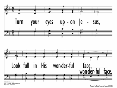 TURN YOUR EYES UPON JESUS-ppt