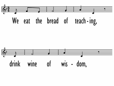 WE EAT THE BREAD OF TEACHING - Lead Line-ppt