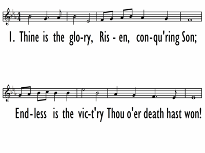 THINE IS THE GLORY - Lead Line-ppt