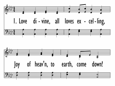 LOVE DIVINE, ALL LOVES EXCELLING with opt last st setting and opt choral ending-ppt