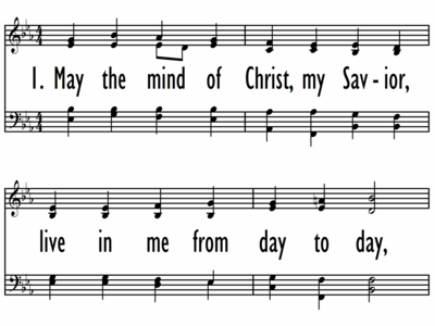 MAY THE MIND OF CHRIST, MY SAVIOR w/ descant-ppt